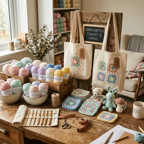 DeviAstro Handcrafted Crochet Studio Display